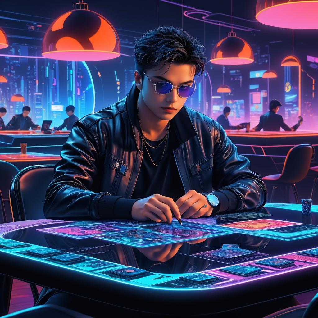 Cyberpunk Card Game: Young Man Vibes