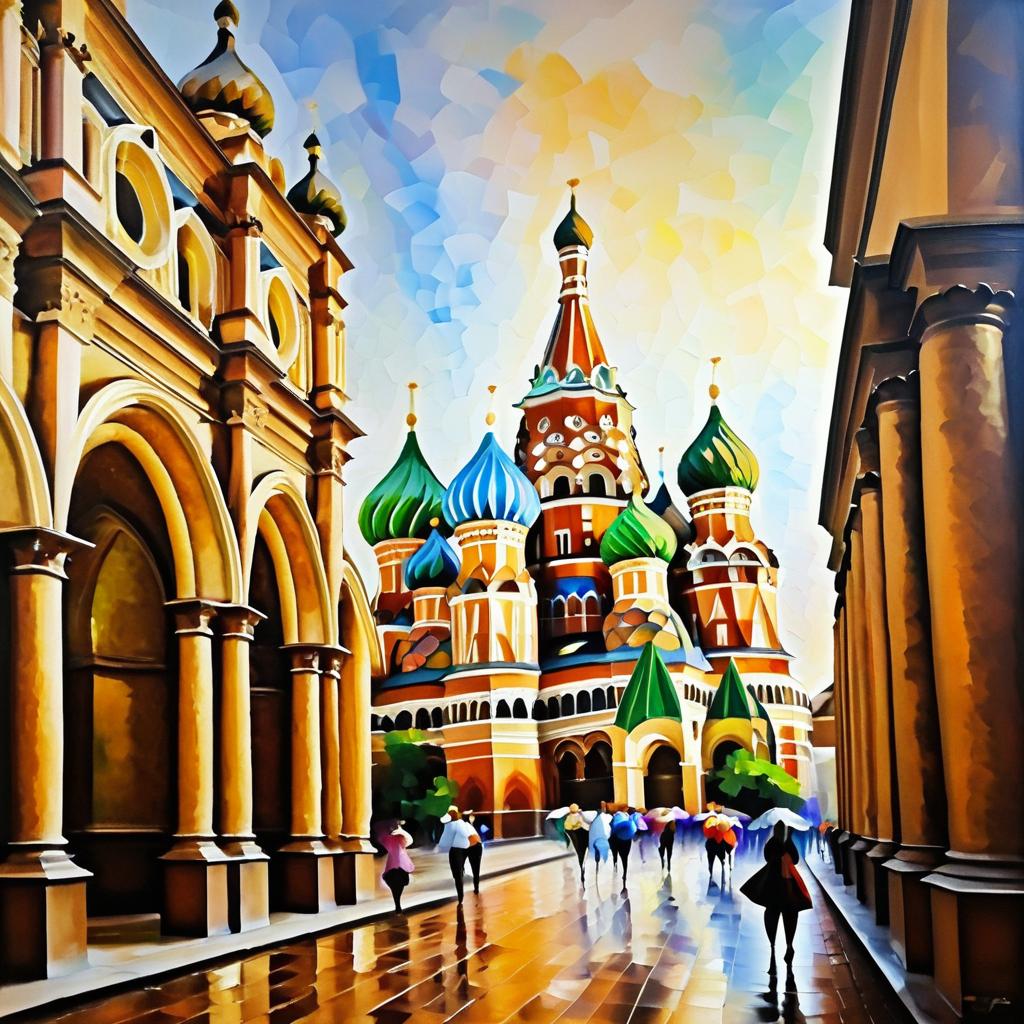 St. Basil's Cathedral in Degas Style