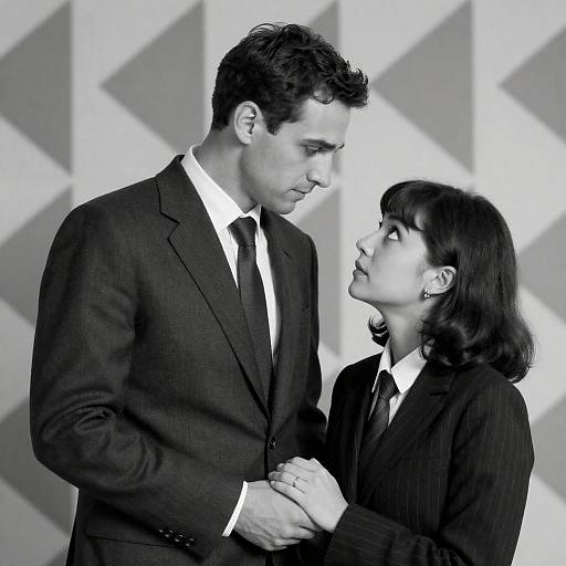 Romantic Black-and-White Portraits