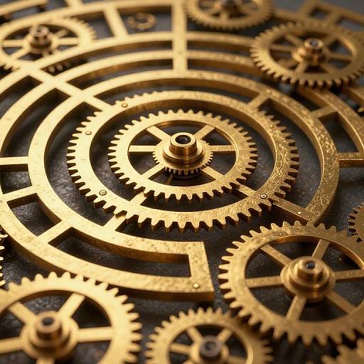 Golden Gear Labyrinth of Time