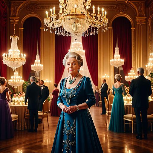 Elegance of Time: An Elderly Woman's Ball Elegance of Time: An Elderly Woman's Ball