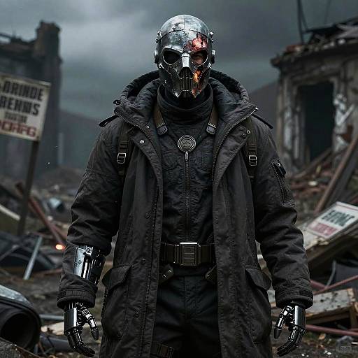 Grimdark Sci-Fi Scout in Ruins