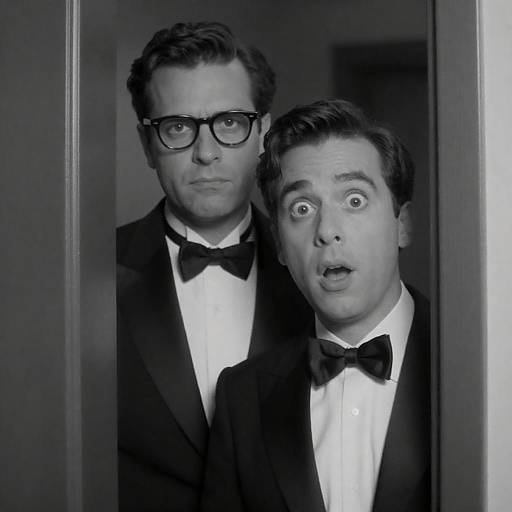 Intriguing Black-and-White Doorway Scene