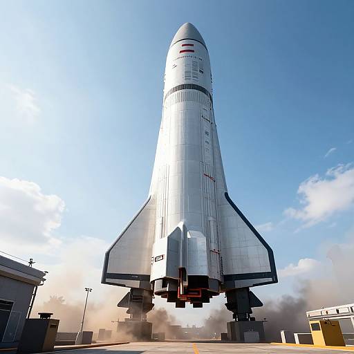 Futuristic Sleek Rocket Launch