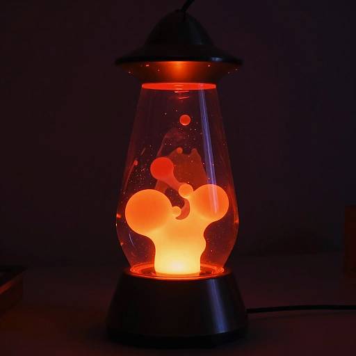 Retro UFO Lava Lamp Glow
