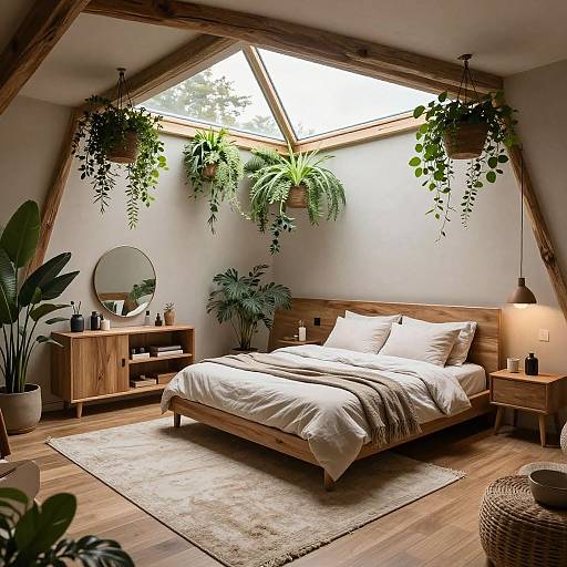 Nature-Inspired Pentagon Bedroom Design