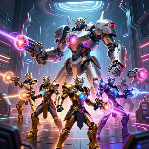 Futuristic Warriors Generator Concept Art