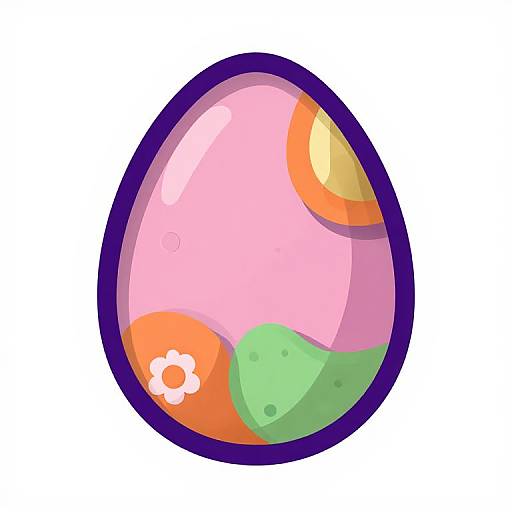 Futuristic Die-Cut Easter Eggs