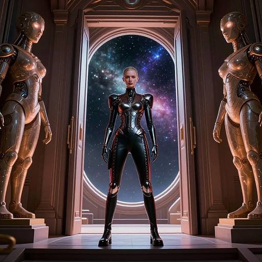 Futuristic Gucci Figure at Portal