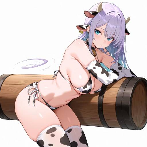 Lavender Haired Cowgirl with Revolver Lavender Haired Cowgirl with Revolver