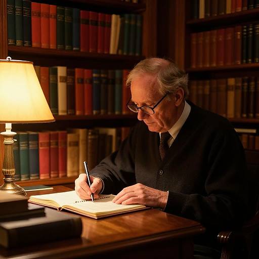 Cozy Study Room with Professor