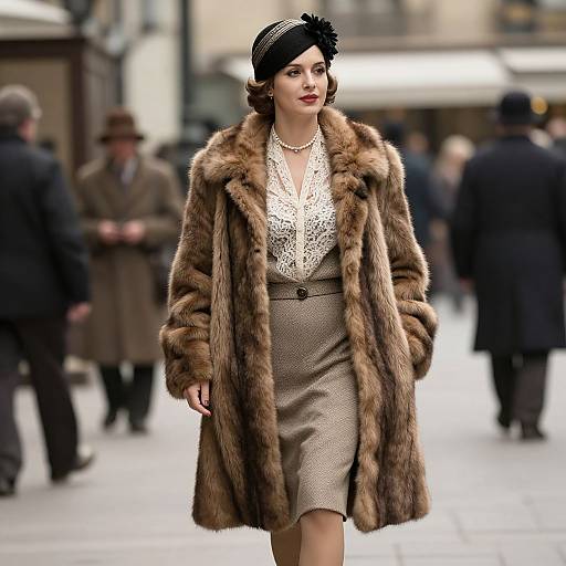 Elegant 1930s French Fashion Icon