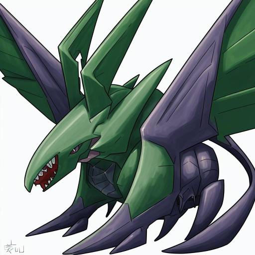 Illustration of Aerodactyl, pokemon in the style of Kamukamu (ars)