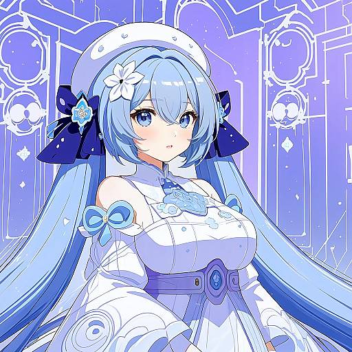 Illustration of Griseo, honkai (series) in the style of Poipoi purin