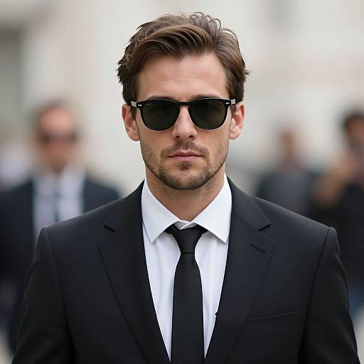 Realistic Mafia Costume Portrait