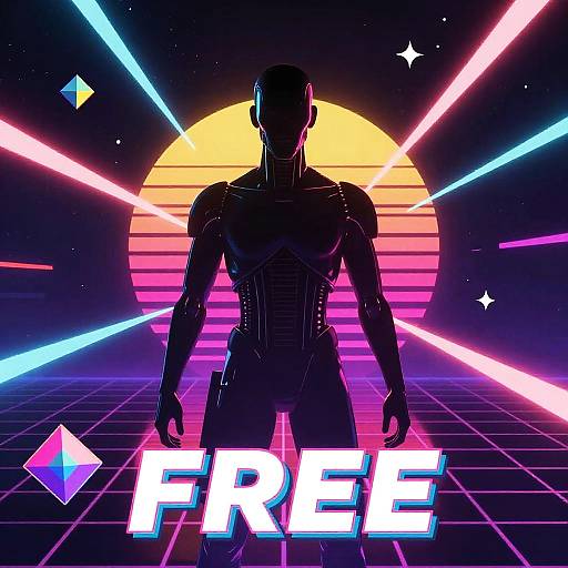 Retro-Futuristic AI Movie Poster