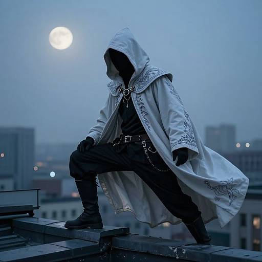 Pale Assassin Cloak at Twilight