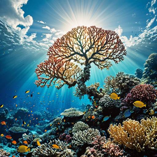 Fantastical Coral Reef Among the Clouds