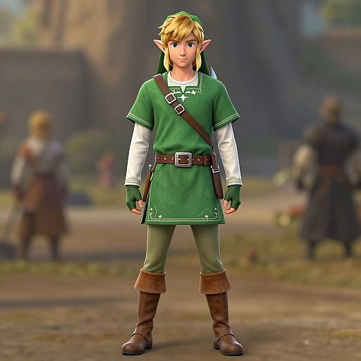Adult Male Link Zelda Costume