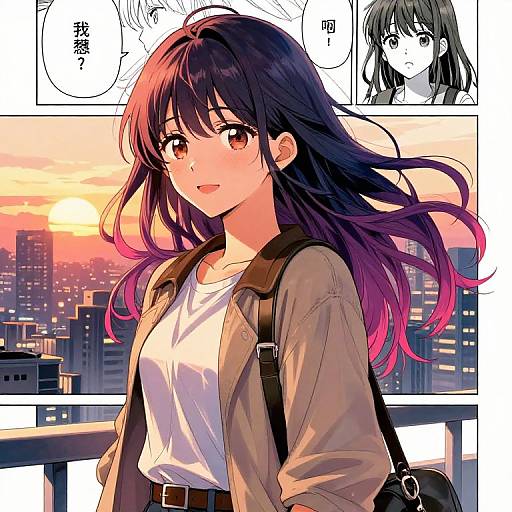 Emotional Trans Girl Manga Scene