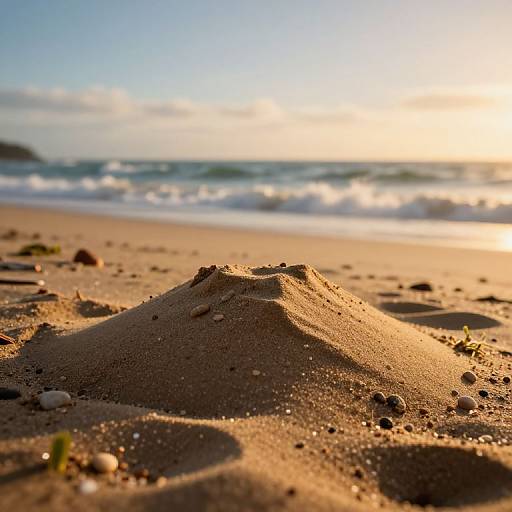 Cinematic Golden Hour Beach Scene