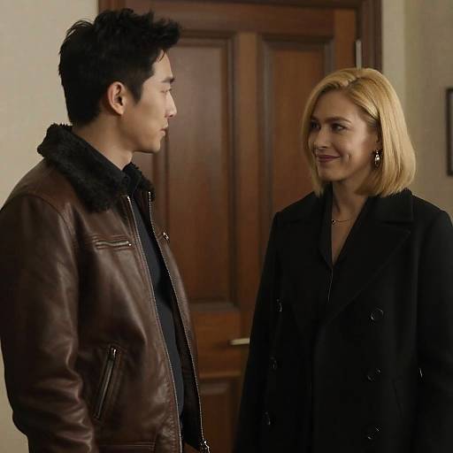 Indoor Photograph of a Couple Interacting