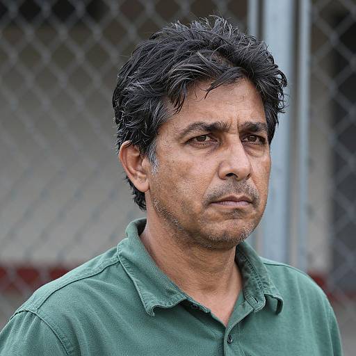 Serious Middle-Aged Man Portrait