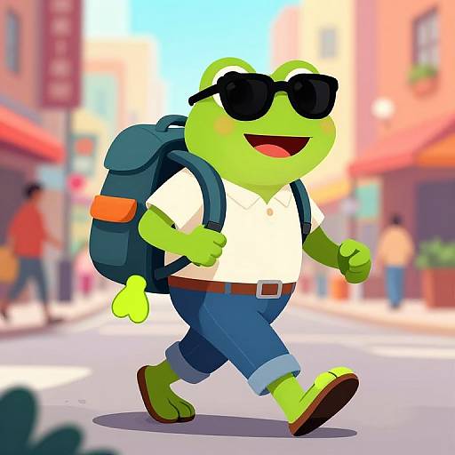 Pepe the Happy Urban Traveler