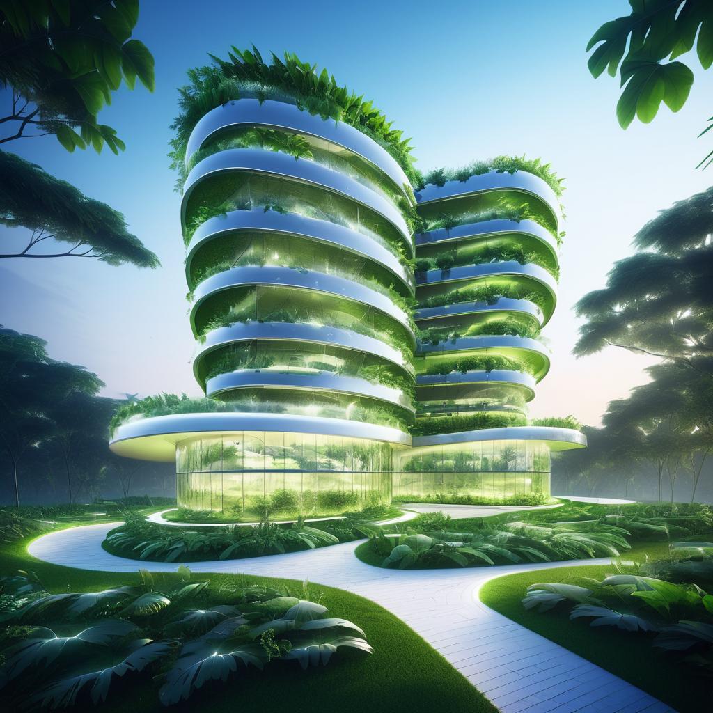 Futuristic Eco-Friendly Healthcare Facility Design