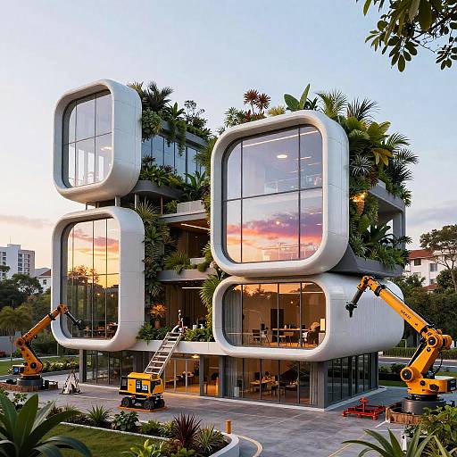 AI Designing Modular Smart Building Complex