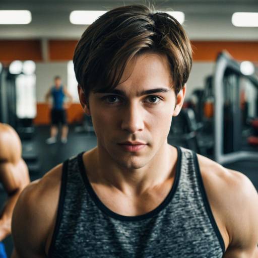 Young Man in Gym Tank Top