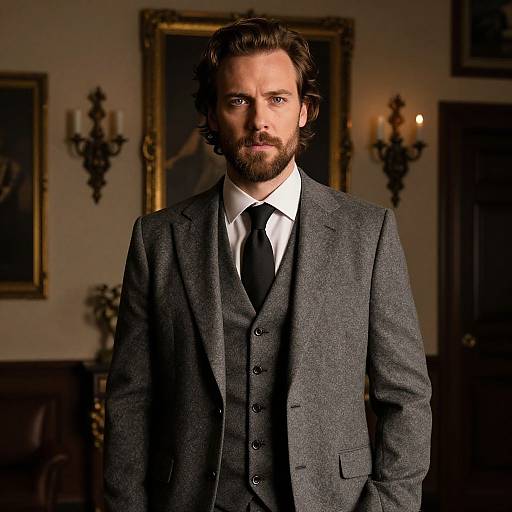 Elegant Man in Dramatic Lighting