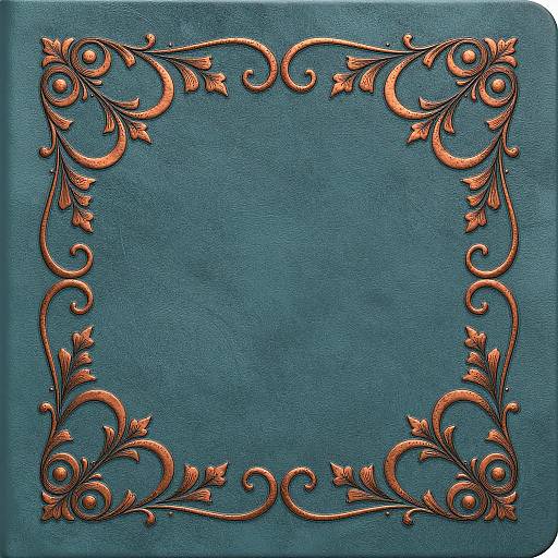 Art Nouveau Scrollwork Embossed Design