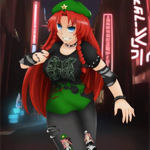 Punk Rock Hong Meiling in Neon City