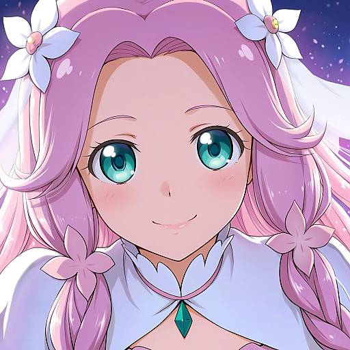 Illustration of Hanami kotoha, precure in the style of Natsuya (kuttuki)