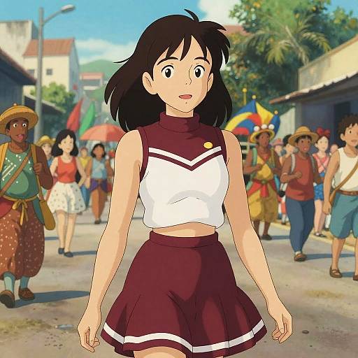 Cheerleader Outfit at Rio Carnival Parade