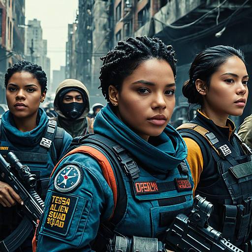 Epic Alien Invasion Movie Scene