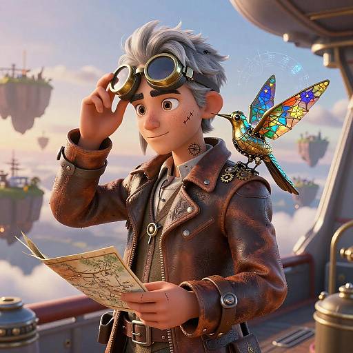 Skybound Cartographer in Airship Deck