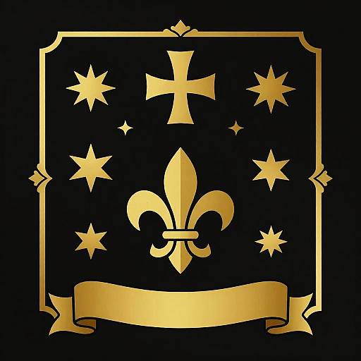 Minimalist Medieval Coat of Arms Template