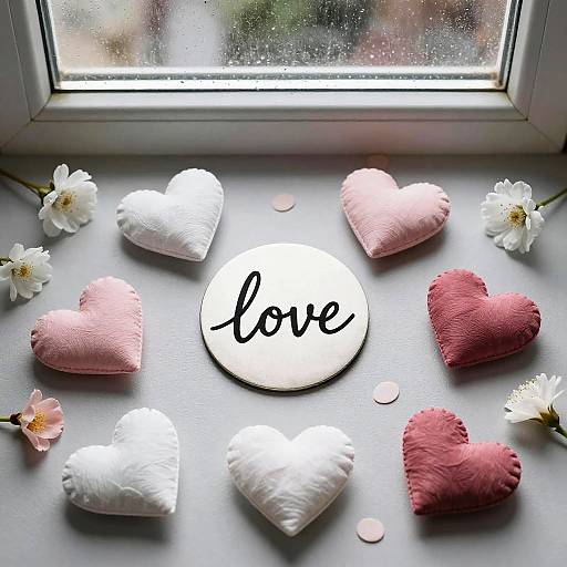 Romantic Rainy Window Nook Flat Lay