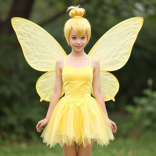 Yellow Fairy Costume Inspired by Tinkerbell