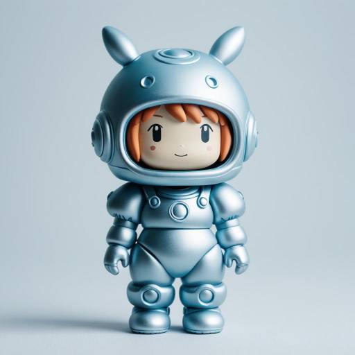 Futuristic Silver Robot Figure Toy