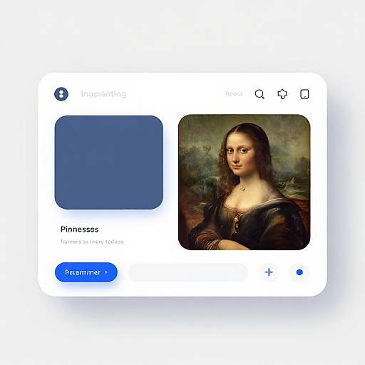 Minimalist Inpainting AI Interface