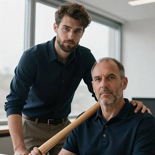 Two Men in Modern Office Setting
