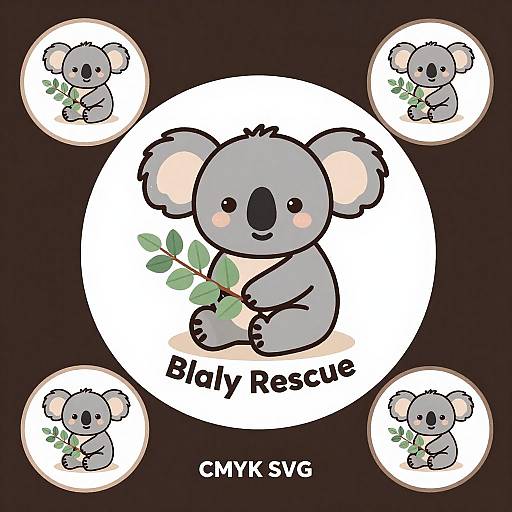 Cheerful Koala Logo Design