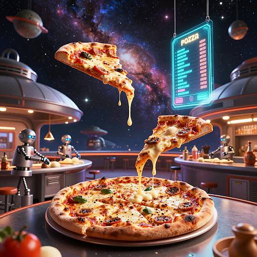 Surreal Intergalactic Pizza Joint