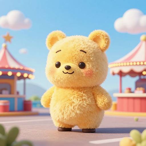 Cozy Coney Island Carnival Scene