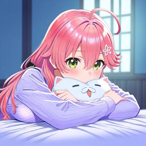 Illustration of 35p (sakura miko), hololive in the style of Yuri kyanon