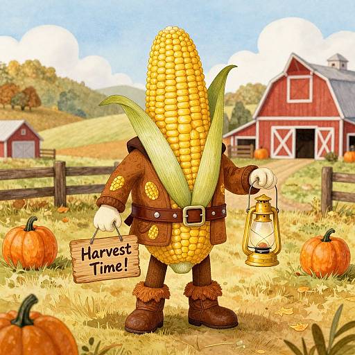 Whimsical Corn on the Cob Costume
