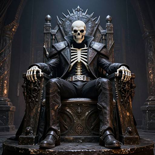Jordan Peterson as Skeletor on Throne